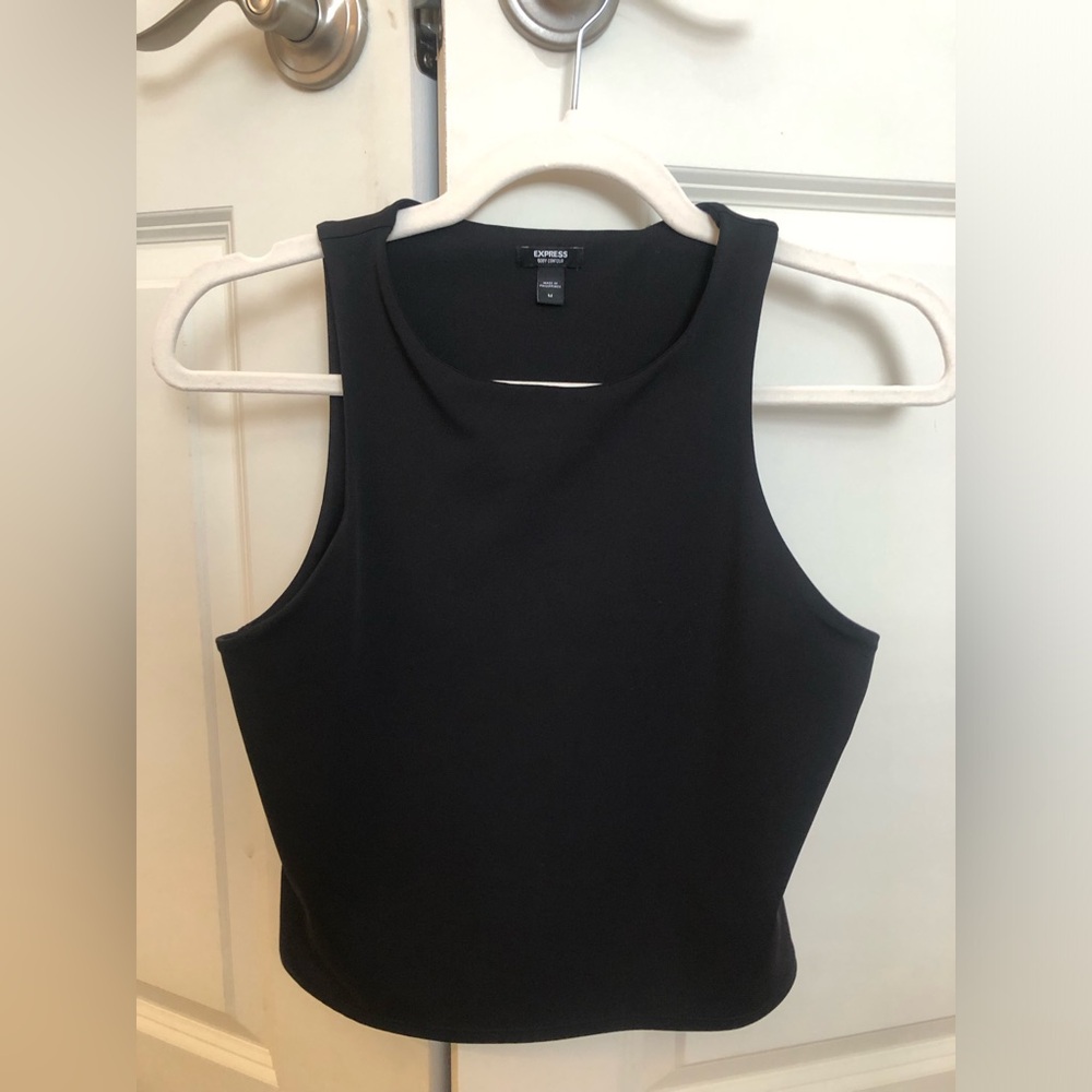 Express Black Body Contour Tank